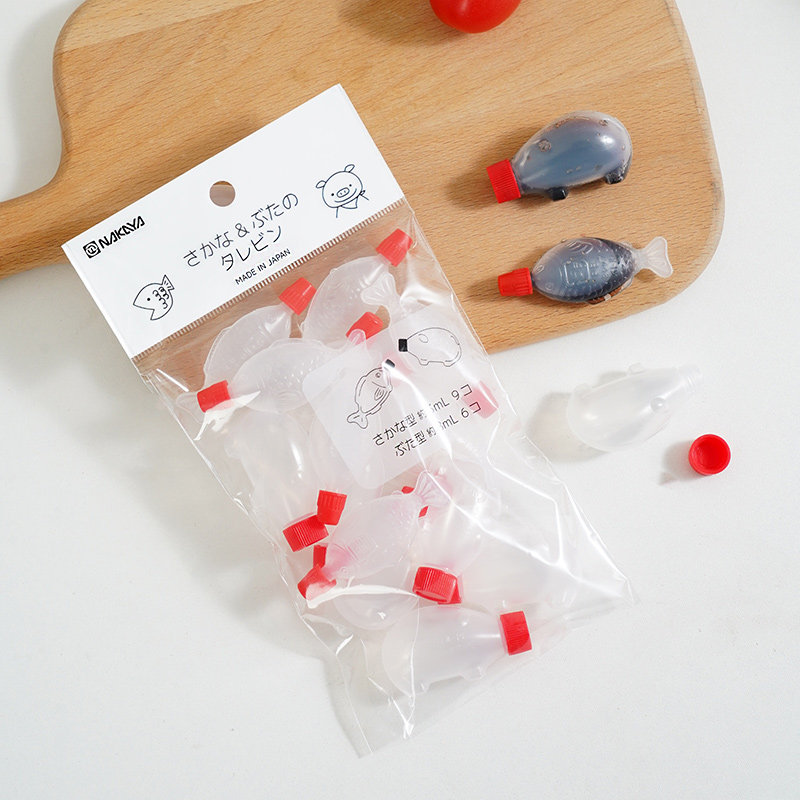 日本进口迷你调料瓶便携小调味瓶户外酱料瓶塑料外带醋酱油分装瓶