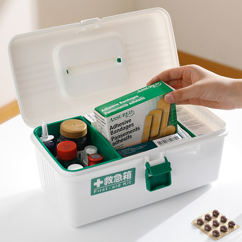 日本进口手提医药箱家庭急救箱