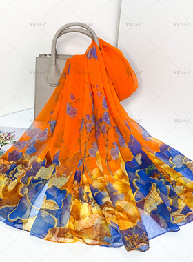 美丝宸 十里花香140*180大尺寸四季可用旅游拍照保暖丝巾