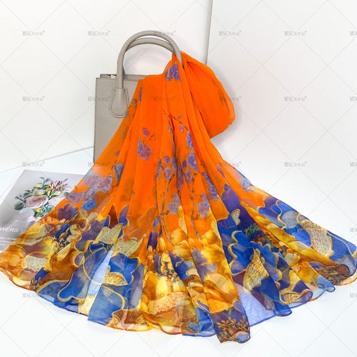 丝巾保暖大尺寸旅游拍照丝巾四季