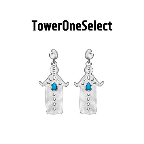 TowerOneSelect官方店House of Glyphs盼金妹松石耳钉小号