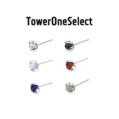 TowerOneSelect官方店ZHAO一颗花椒耳钉925银耳环日常百搭女配饰