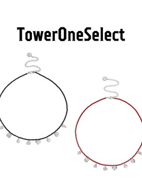 TowerOneSelect官方店GLYPHS 玛瑙串珠纳西八宝项链新年红色颈链