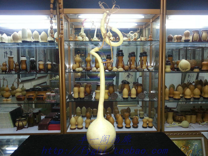 天一阁 文玩精品手捻本长天然异形连藤体操王子摆件葫芦B4#