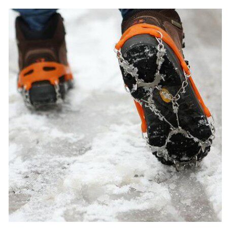 户外登山防滑鞋套冰抓雪地防摔跤8齿不锈钢冰爪雪天爬山攀冰雪爪