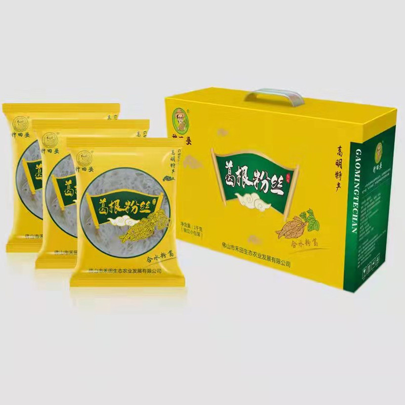 佛山高明合水粉葛特产葛根面条 葛根粉丝 种田婆手工挂面独立包装