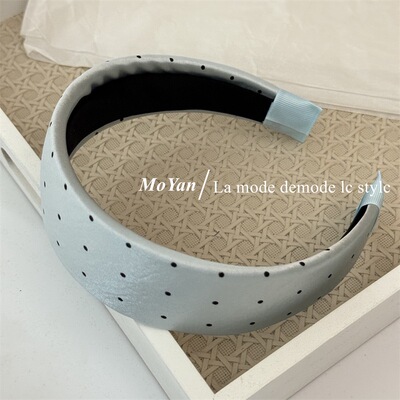 partyme手工波点亮色发箍日常百搭外出洗脸高颅顶压发头箍发卡女