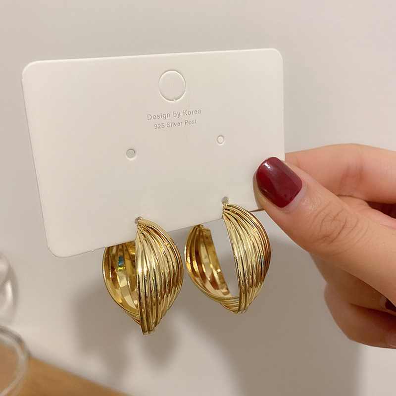 夸张圆圈耳环耳圈几何扭面