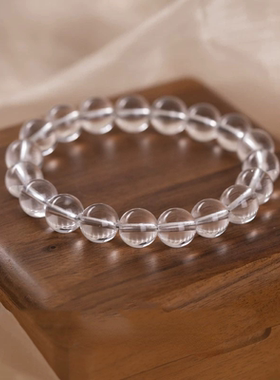 partyme手工谢欣桐同款情侣白色珠子仿白水晶手链手串新中式