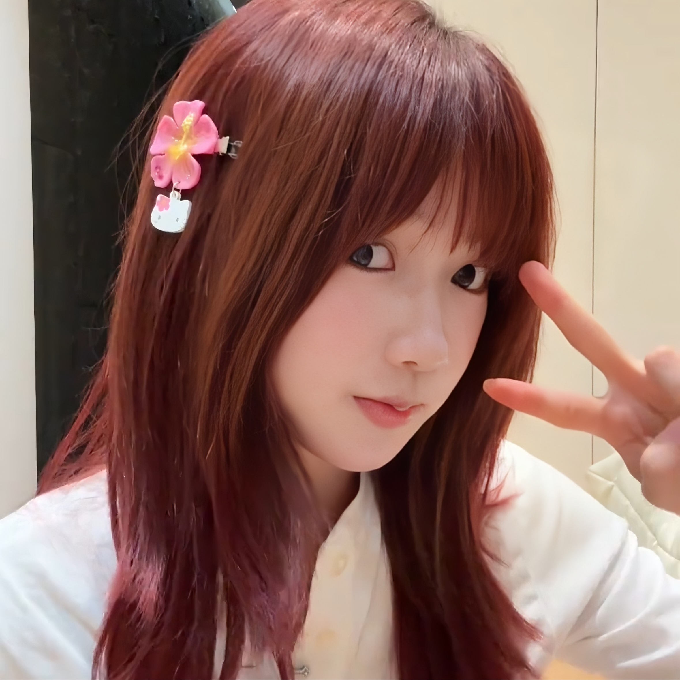 partyme手工夏日鸡蛋花发夹可爱花朵碎发夹侧边夹学生少女