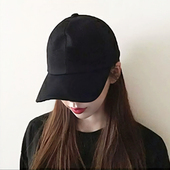 paryme手工帽子女纯色简约光板棒球帽休闲鸭舌帽户外防晒遮阳帽