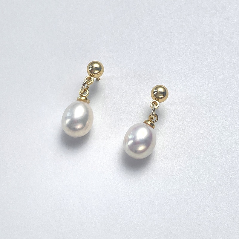 精致网红温柔法式复古淡水珍珠耳环女轻奢小众设计感高级气质耳钉