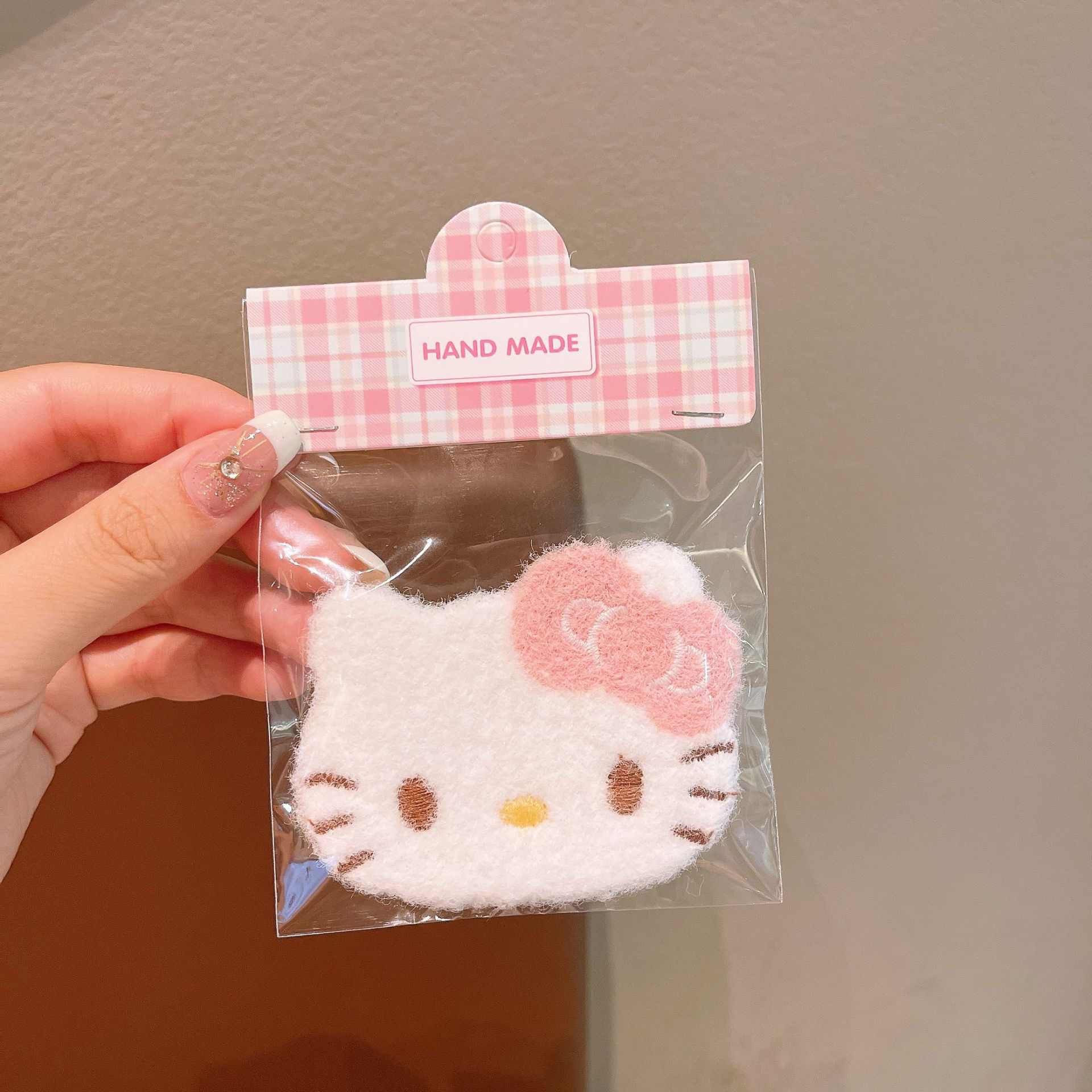 partyme手工蝴蝶结小猫无痕刘海贴魔术贴发饰侧边碎发贴整理神器