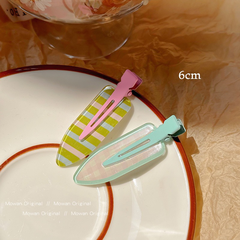 partyme手工糖果色可爱小发夹女侧边发卡头饰刘海夹鸭嘴夹