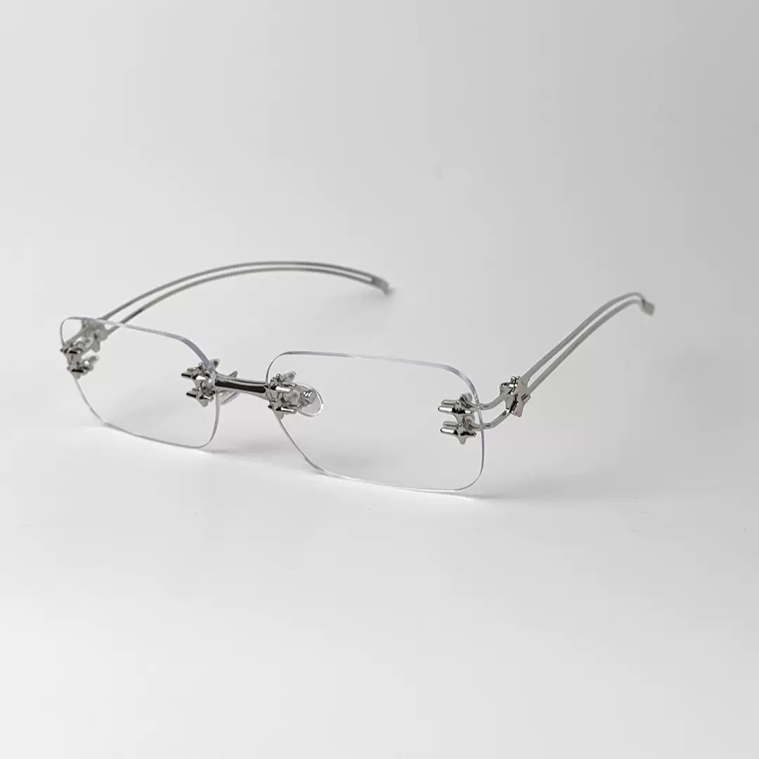 贵气又高智～无框眼镜高智商装扮千禧y2k复古辣妹墨镜女方框方形