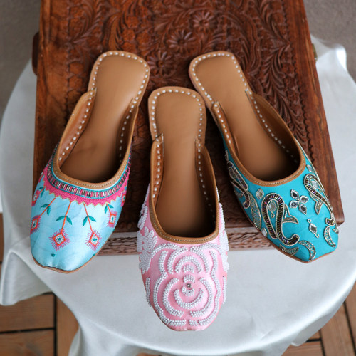 印度手工钉珠鞋拖鞋合集