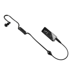 蓝牙特工防辐射耳机透明真空耳机弹簧螺旋空气导管耳机防辐射耳机