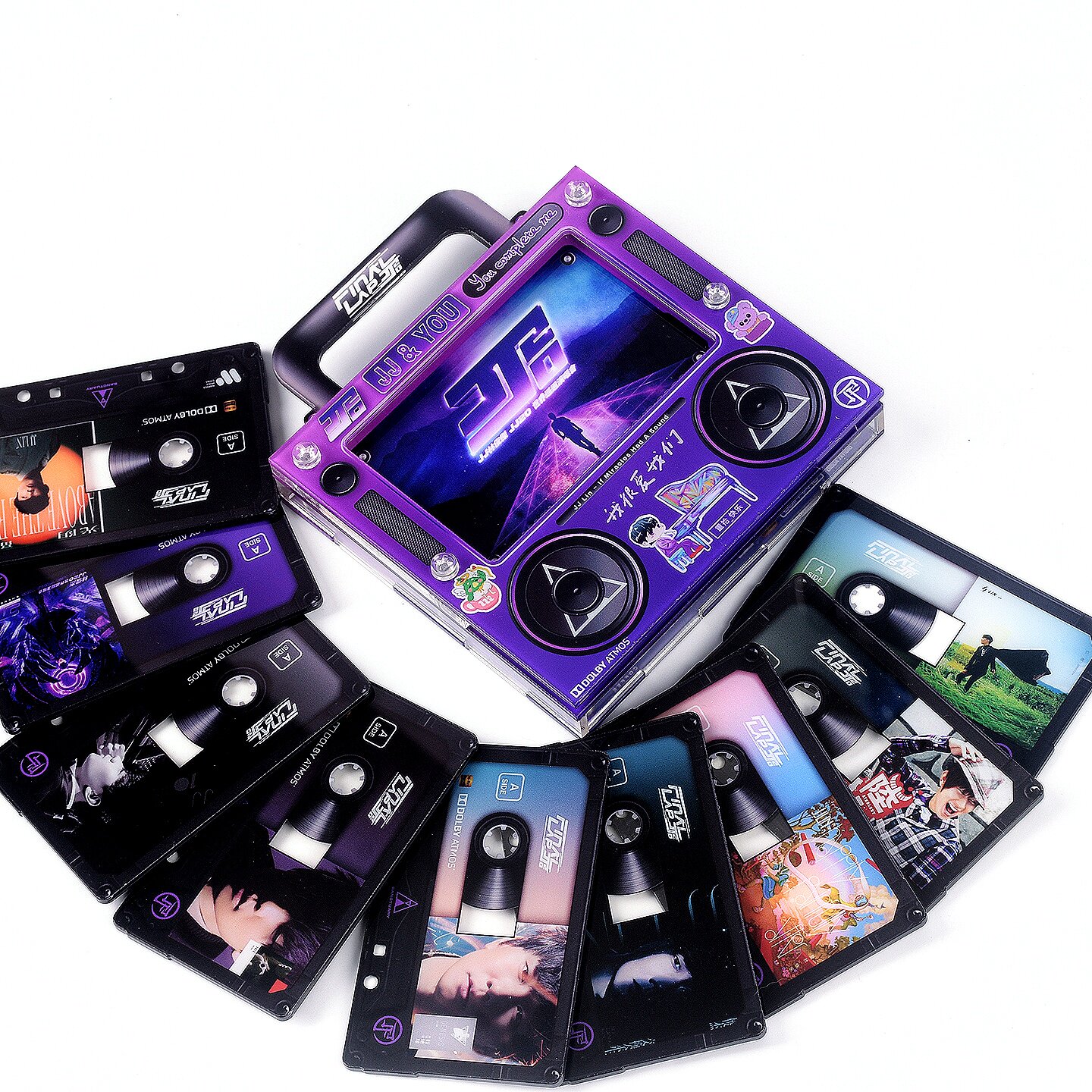 磁带音乐冰箱贴林俊杰nfc感应自动播放歌曲收音机造型磁吸亚克力