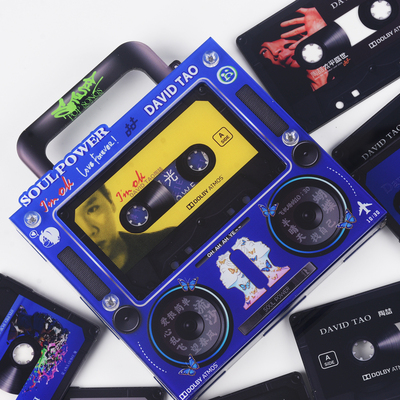 磁带音乐冰箱贴陶喆nfc感应自动播放歌曲收音机造型磁吸亚克力