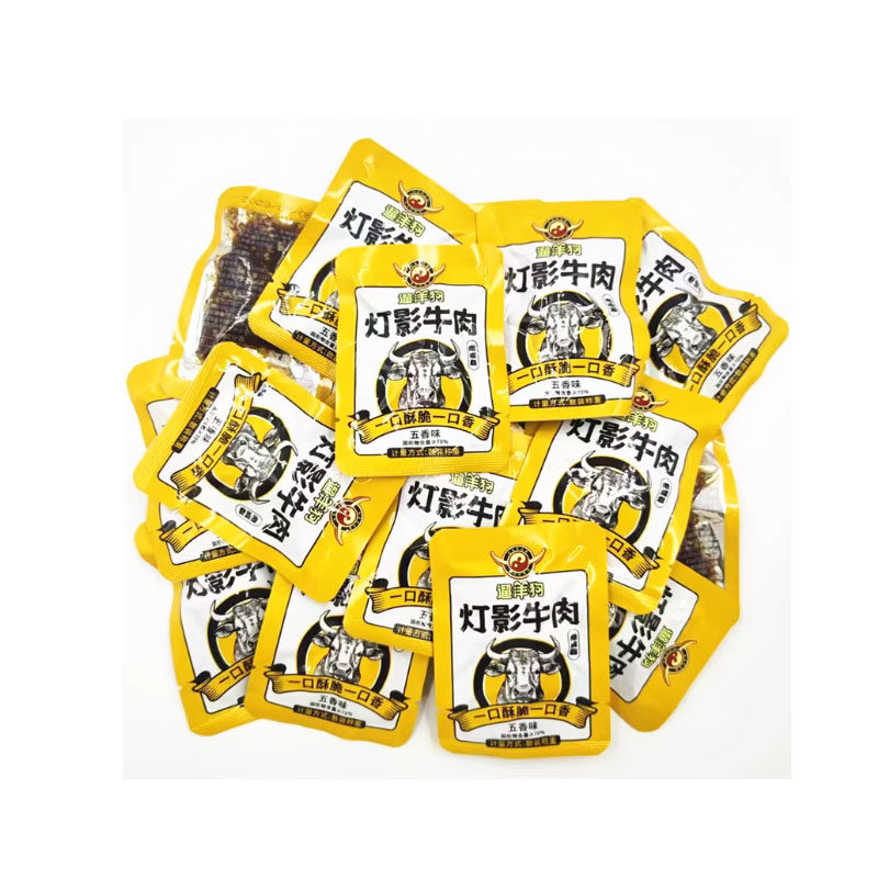 遛洋狗灯影牛肉丝散装500g四川成都特产五香麻辣味独立小包装牛肉