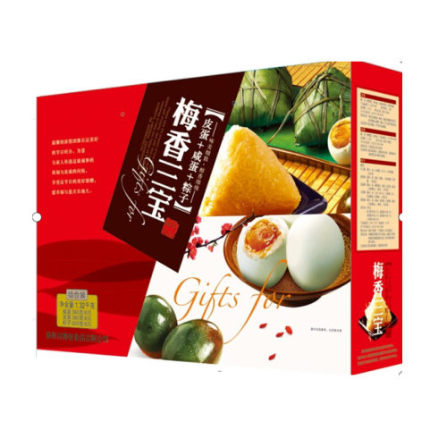 梅香三宝粽子咸蛋皮蛋组合装