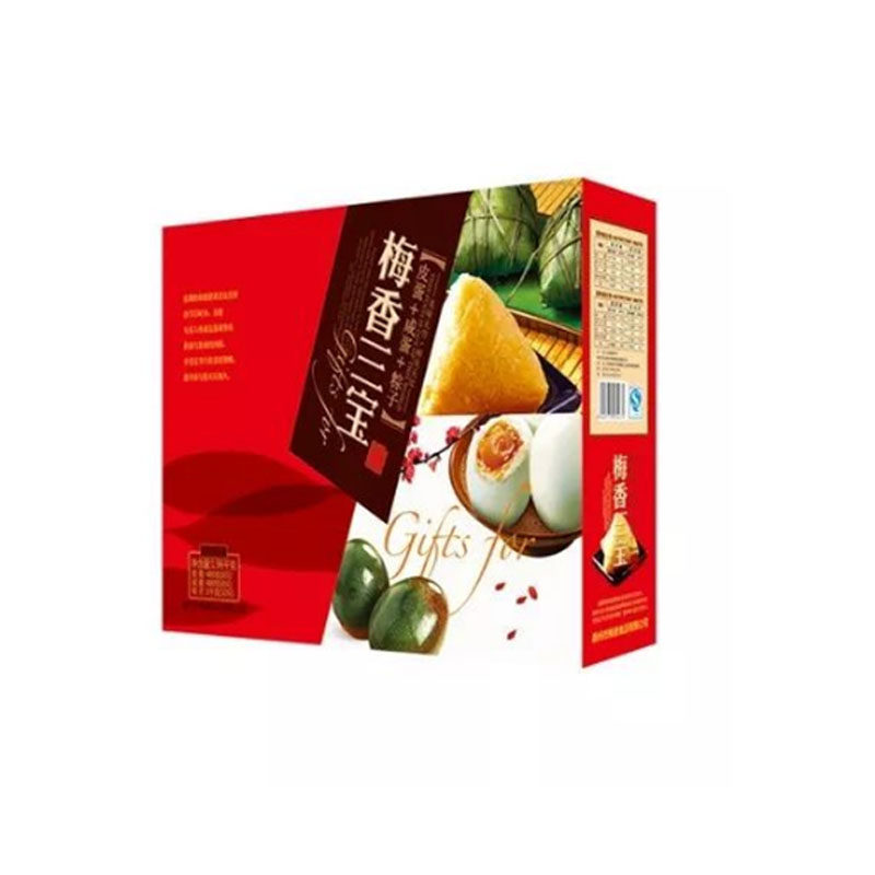 梅香三宝 粽子咸鸭蛋皮蛋组合 端午食品 端午送礼盒1320g