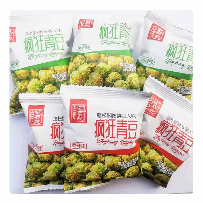 吴府记疯狂青豆散装称重500g四川特产海苔香辣味独立小包装青豌豆
