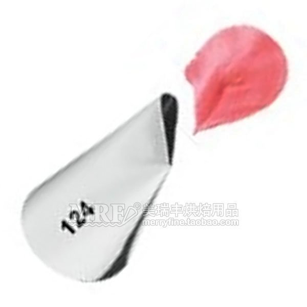 MRF124中号玫瑰花瓣不锈钢裱花嘴曲奇饼干奶油挤花蛋糕烘焙工具