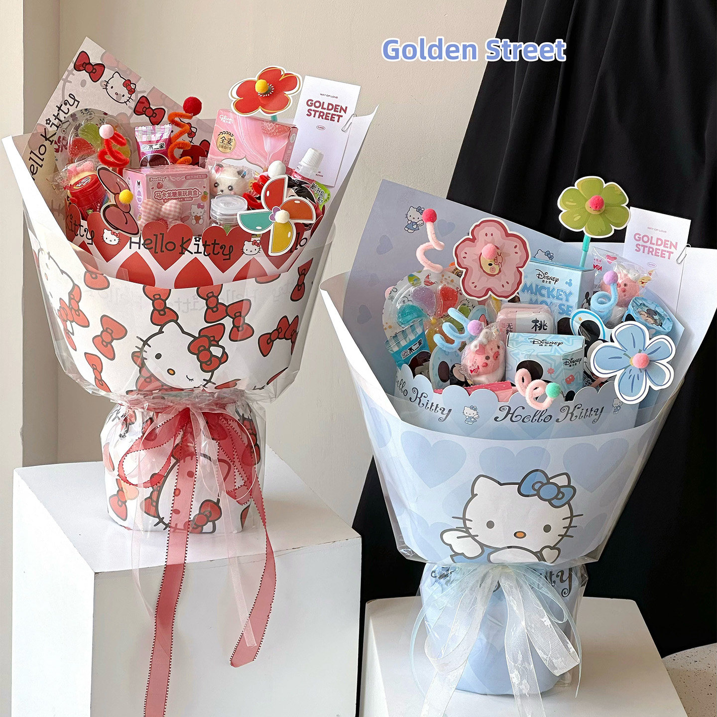 HelloKitty包装纸卡通花束包花图片