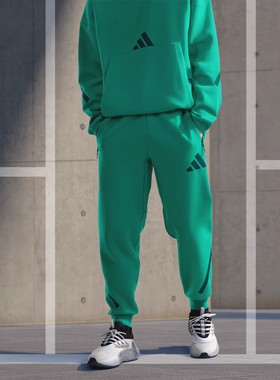 阿迪达斯2026春季新款男子针织ZNE长裤运动休闲裤子宽松 JD6442