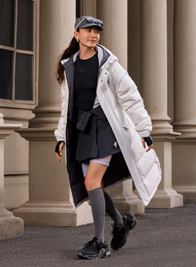 阿迪达斯外套男女长款保暖羽绒服