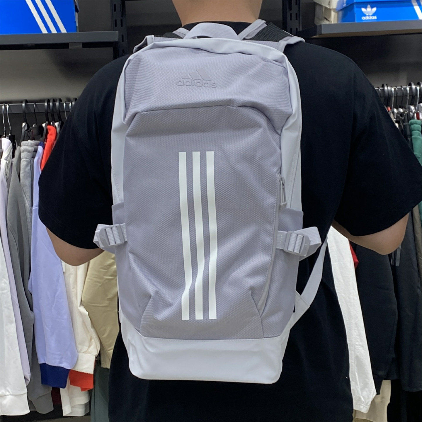 Adidas阿迪达斯双肩包电脑登山大容量旅行轻便户外背包健身休闲包