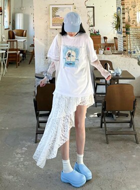 阿迪达斯三叶草女舒适厚底增高凉拖鞋一脚蹬厨师鞋蓝色拖鞋JR8820