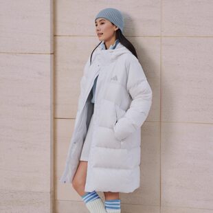 保暖羽绒服外套KQ5515 运动服中长款 Adidas阿迪达斯男女NEO 新款