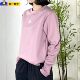 圆领休闲运动t恤粉HF0044 春上衣2026长袖 adidas阿迪达斯大码 女装