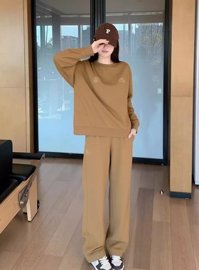 阿迪达斯2026年冬季新款女子时尚潮流运动休闲直筒针织长裤JJ3557