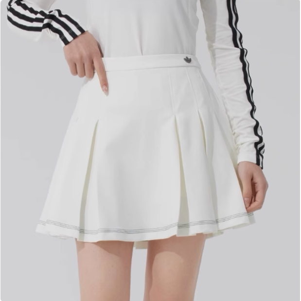 adidas阿迪达斯三叶夏季女子运动装休闲服饰半身裙女生裙子JM8016
