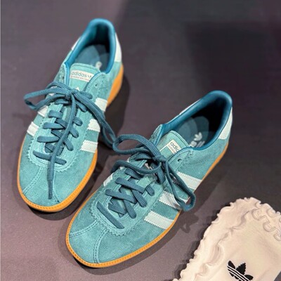 Adidas阿迪达斯 BERMUDA 男女复古经典防滑德训鞋T头鞋板鞋JH5458