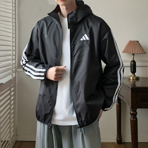Adidas阿迪达斯正品男装薄款外套2026夏季新款运动跑步夹克IM7848