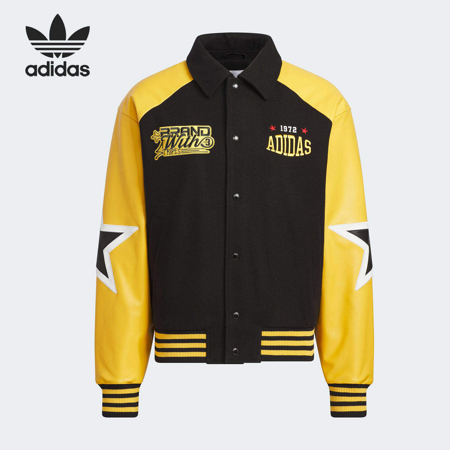 阿迪达斯三叶草男女情侣外套2026春季新款休闲棒球服夹克JN0776