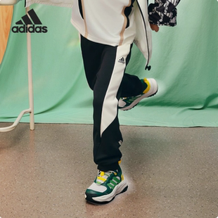 小童运动简约休闲长裤 Adidas 阿迪达斯正品 新款 JC6886 束脚裤