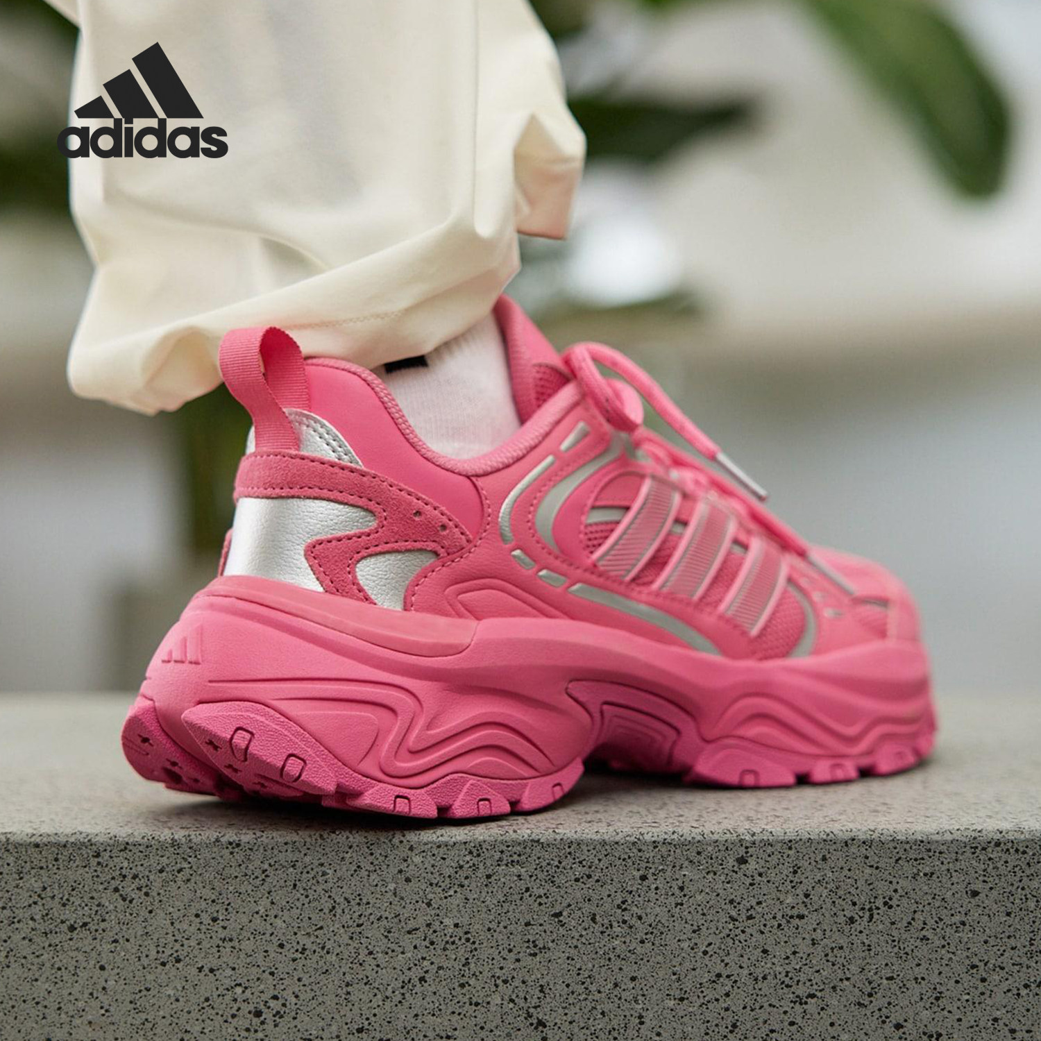 Adidas/阿迪达斯正品SHADOW FEVER男女厚底时尚老爹鞋KK4654