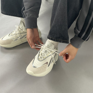 阿迪达斯三叶草男士厚底运动鞋女春OZELIA正牌经常走路的鞋JS3032