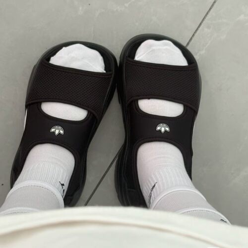 Adidas/阿迪达斯正品三叶草女士耐磨缓震经典厚底运动凉鞋JI2824