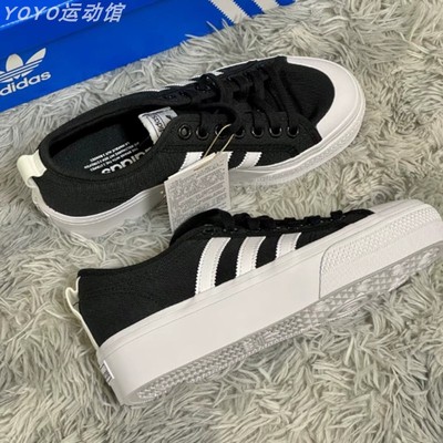 阿迪达斯女鞋复古厚底休闲鞋板鞋