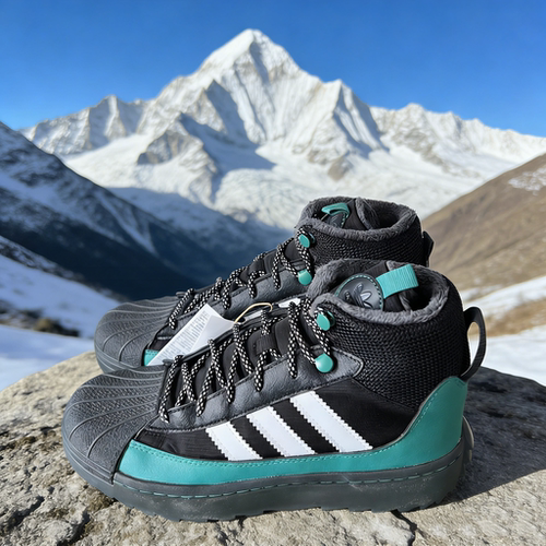 adidas阿迪达斯三叶草冬季新款运动休闲鞋男大童高帮童鞋 ID1018