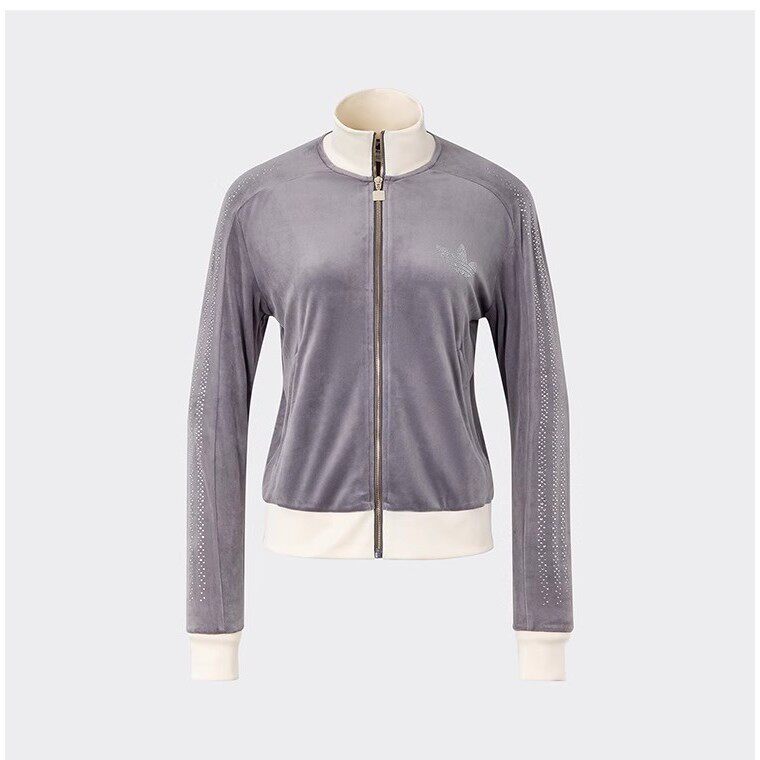 Adidas/阿迪达斯正品三叶草女士立领天鹅绒烫钻外套JY0214,运动服/休闲服装,运动茄克/外套,淘宝优惠券,粉丝福利购,淘宝优惠卷