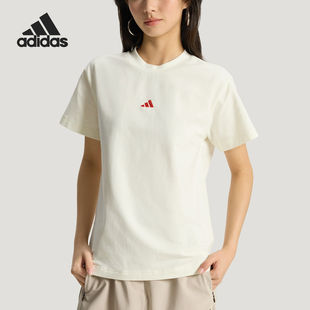 Adidas/阿迪达斯正品2026夏季女士休闲运动经典柔软短袖T恤KX2762