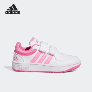 Adidas/阿迪达斯正品新款小童魔术贴篮球经典休闲鞋IG6105