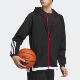 Adidas 篮球运动连帽夹克外套JL7586 男士 阿迪达斯正品 2026春新款